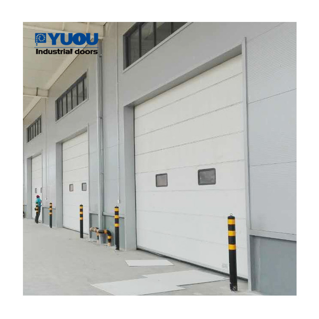 European Style Automatic Industrial Sectional Roll-Up Door CE Factory Warehouse Application Overhead Sectional Door
