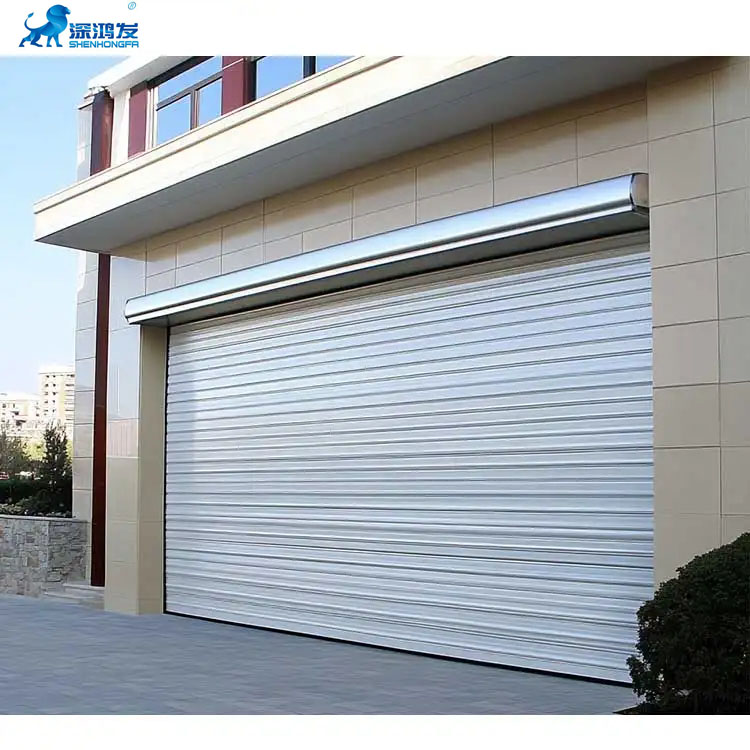 Aluminum Wind Resistant Good Quality Rolling Shutter Garage Door Noiseless Automatic and Manual Garage Door Roller Shutter Door