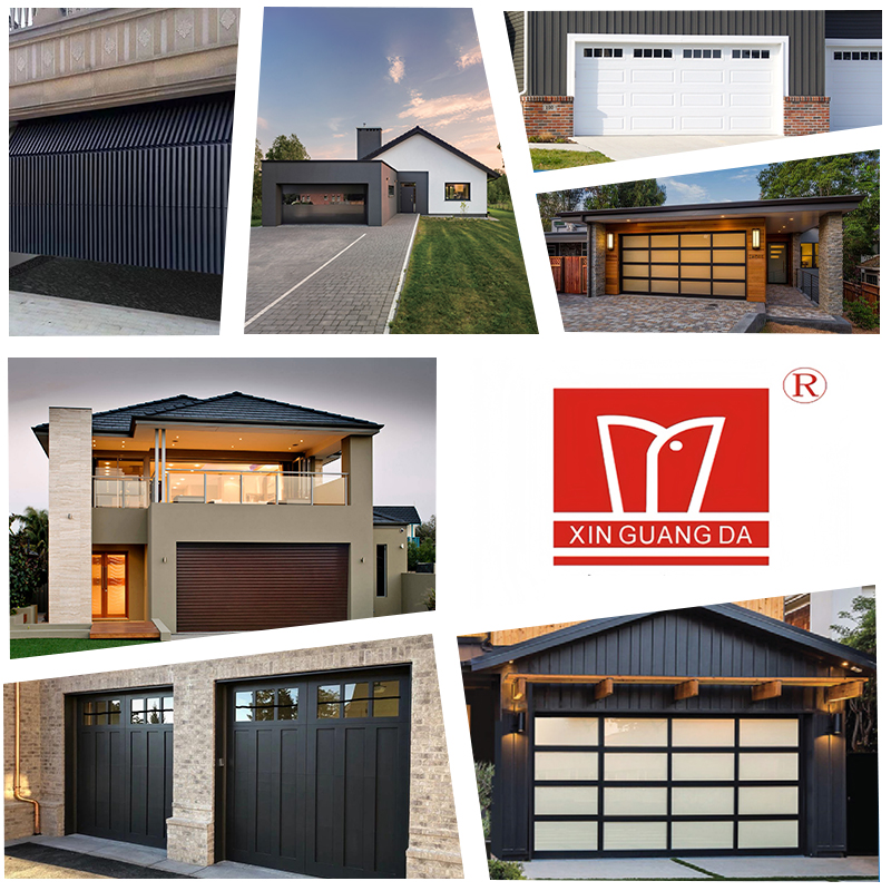 Automatic Vertical Lifting Sliding Overhead Sectional Steel Garage Door with Insulated Panel for Villa and Warehouse