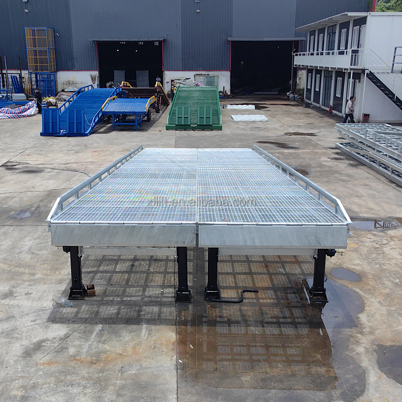 STRONGWAY CE Approved 10ton Carbon Steel Mobile Truck Container Load Dock Hydraulic Ramp Loading Dock Lift
