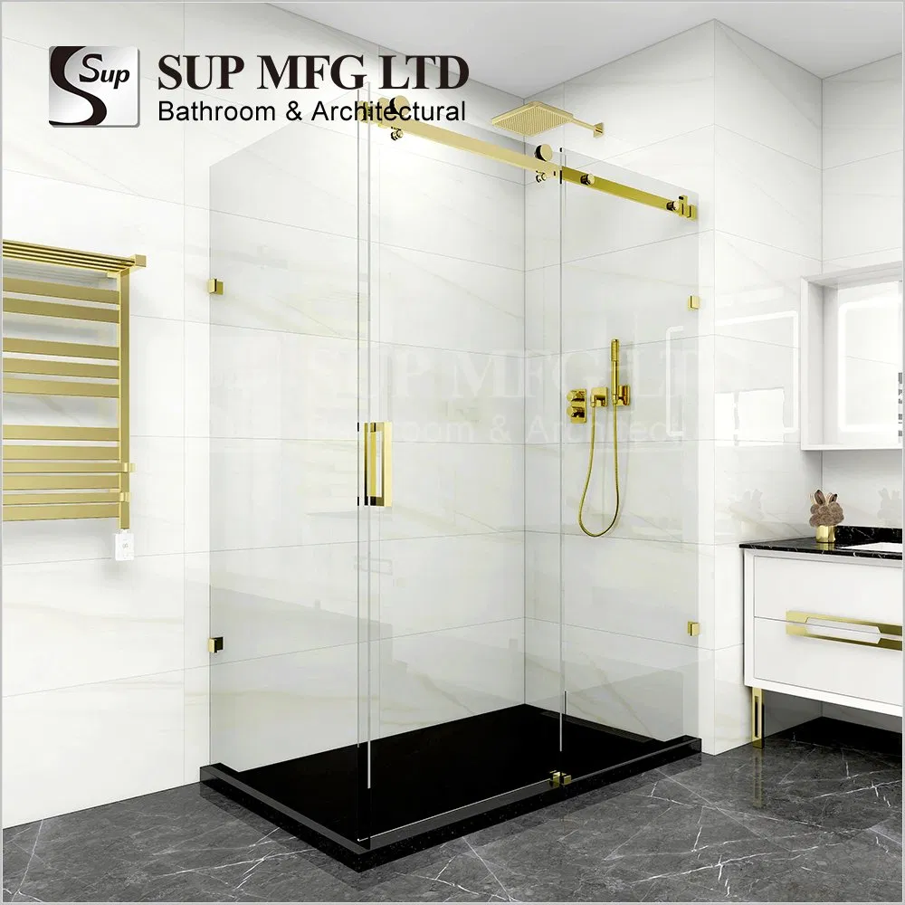 10X40mm European Style Glass Door System Stainless Steel Sliding Door Hardware Set