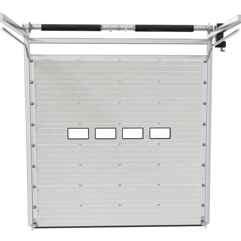High Quality Industrial Garage Door Steel Sectional Overhead Lifting Door Commercial Sliding Exterior Garage Door