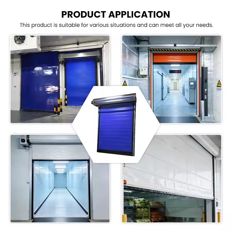 Modern PVC Cold Storage Rolling Shutter Door High Speed Door Freezer Thermal Insulation Fast Opening Stable Operation Low