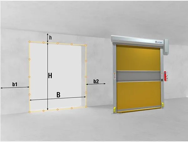 Wind-Resistant High Speed Door with Smart Automation for Large Warehouse and Factory Entrances