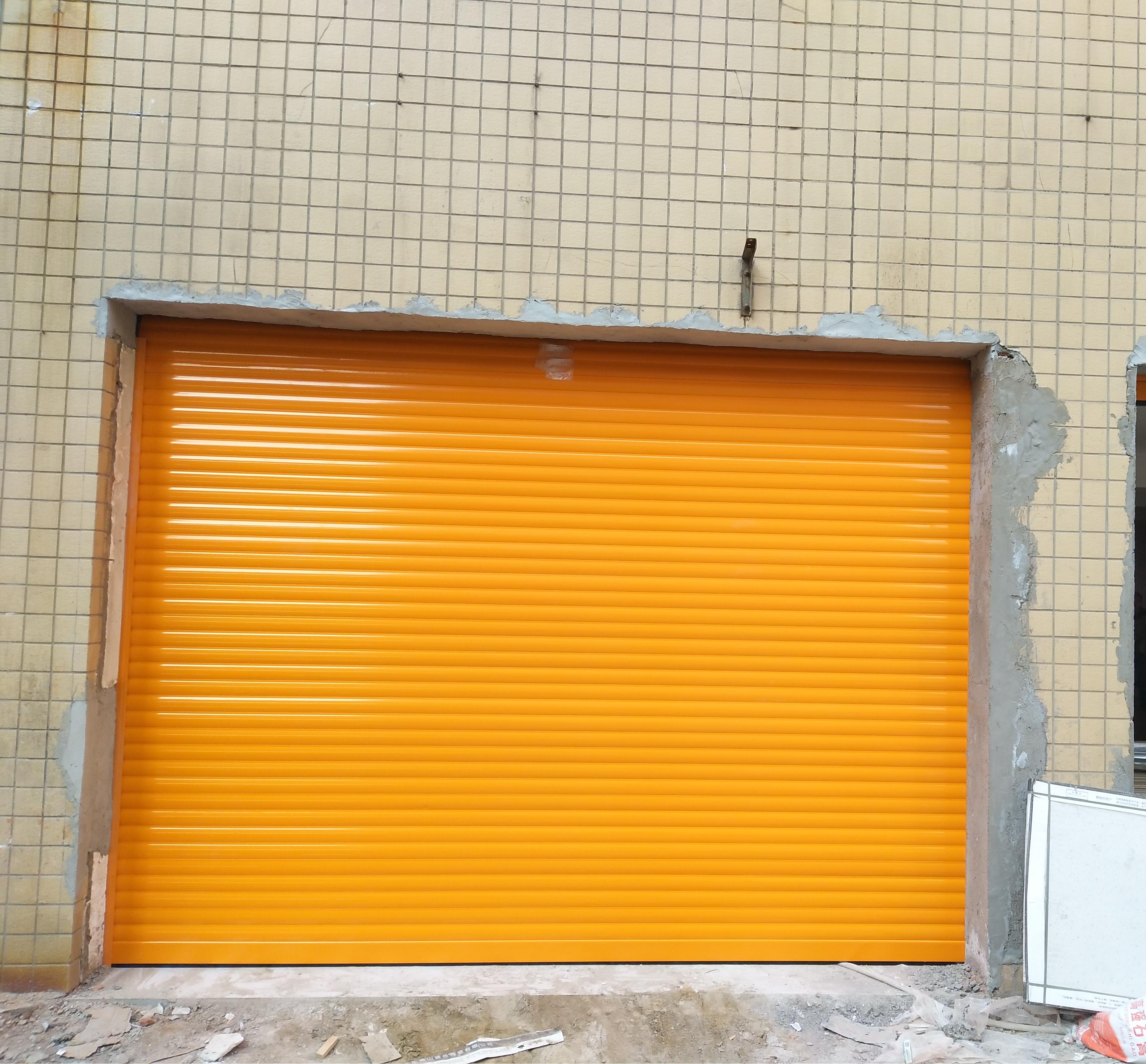 Automatic Stainless Steel Rolling Roll-up Security Garage Doors Windproof Feature Finished Aluminum Roller Shutter Door