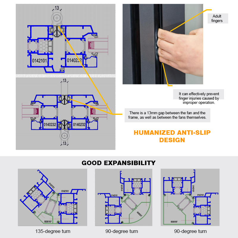 Customized Exterior Entrance Doors Aluminium Casement Door Double Tempered Glass Aluminum Alloy Energy Efficient Glass Door