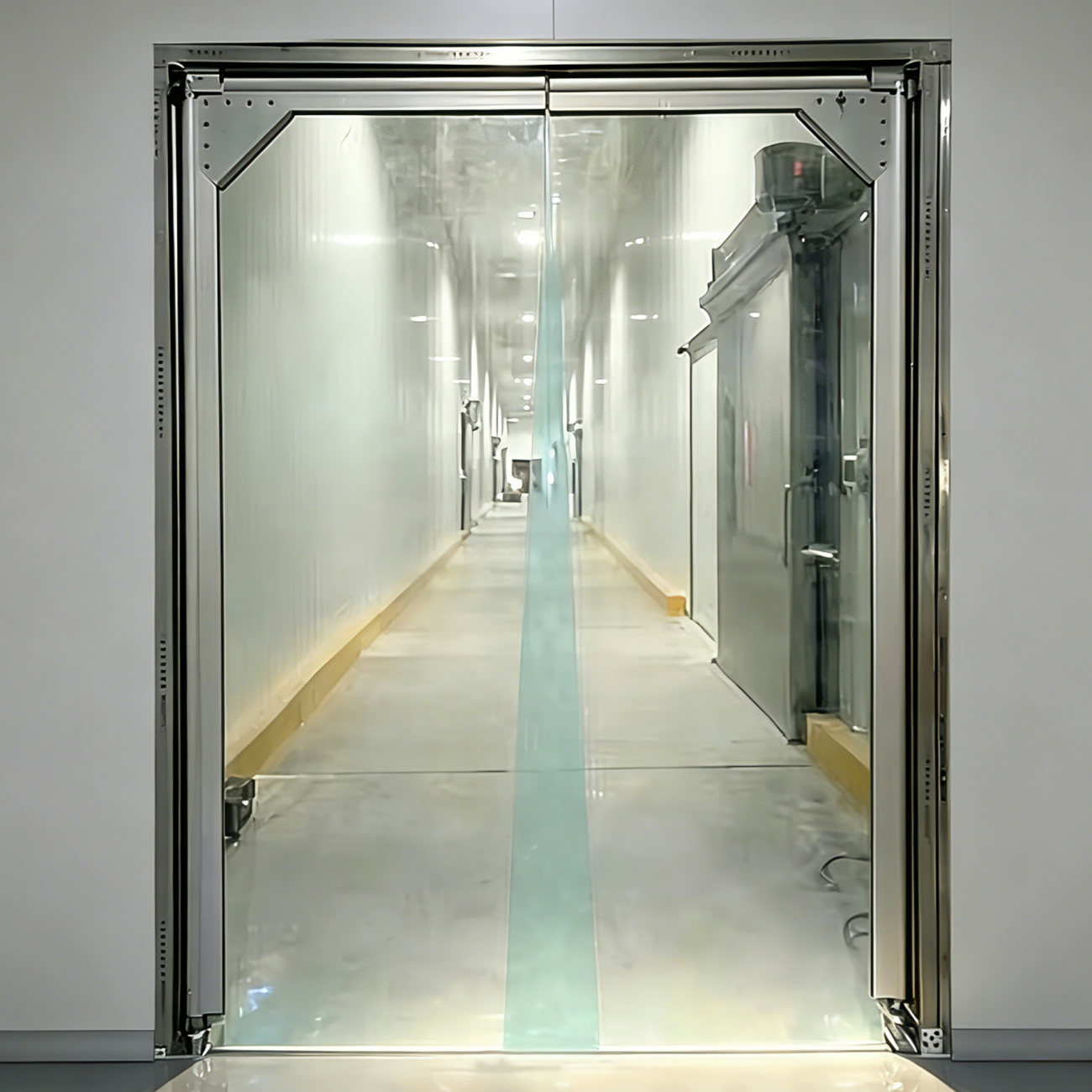 Cold Storage PVC Traffic Door Insulated Flexible Swing Door for Low-Temperature Access Areas