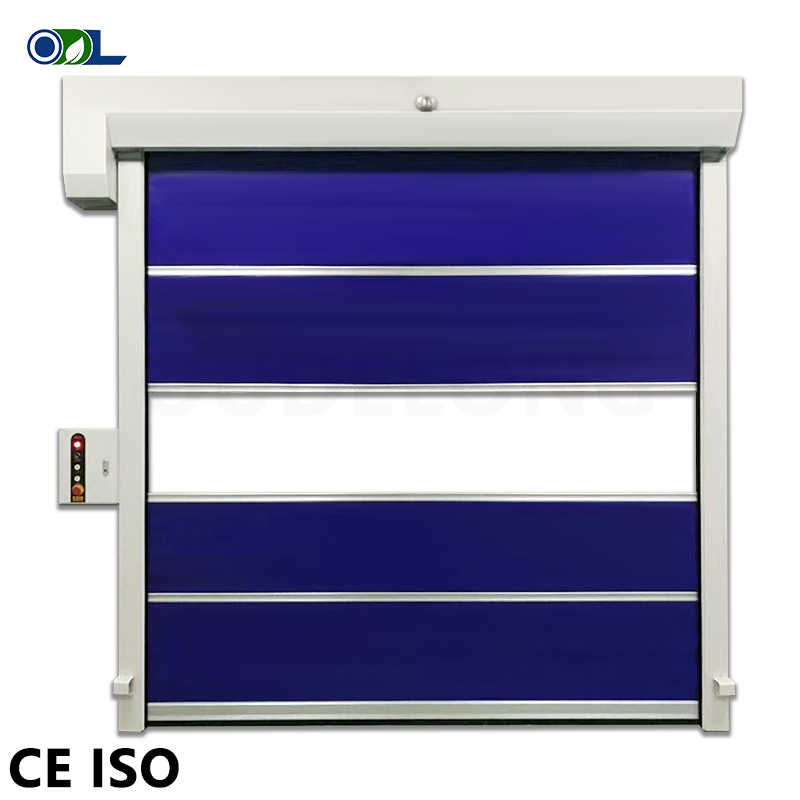 Cold Storage Insulated PVC High Speed Door Automatic Cleanroom Freezer Roller Shutter Door