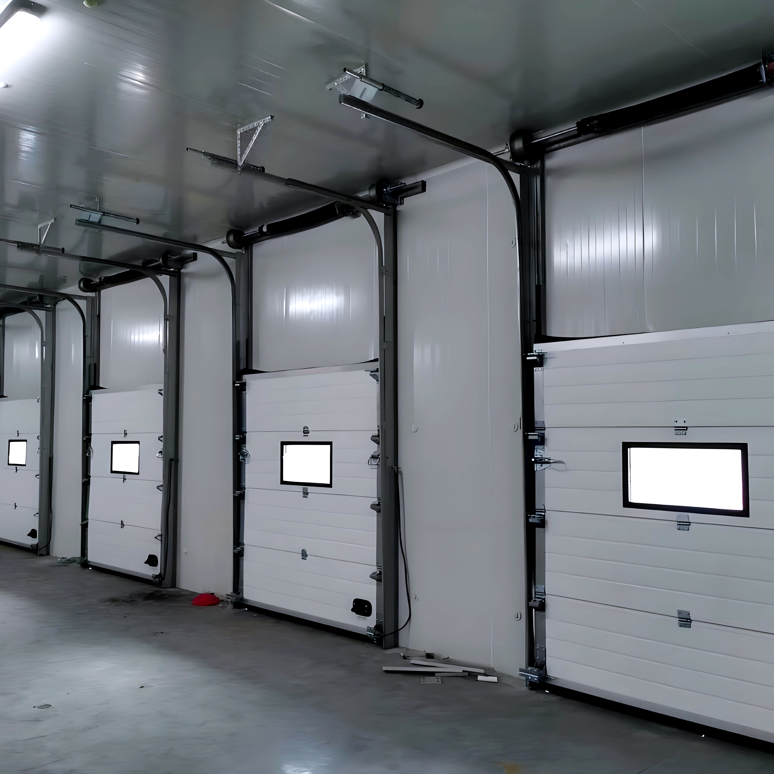 Insulated &amp; Secure Stainless Steel TSM Sectional Warehouse Overhead Door Solution | CE Certified Robust &amp; 2-Year Warranty