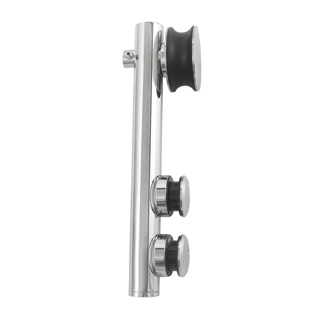 Popular Bathroom Glass Door Fitting Stainless Steel Accessories Shower Sliding System Details