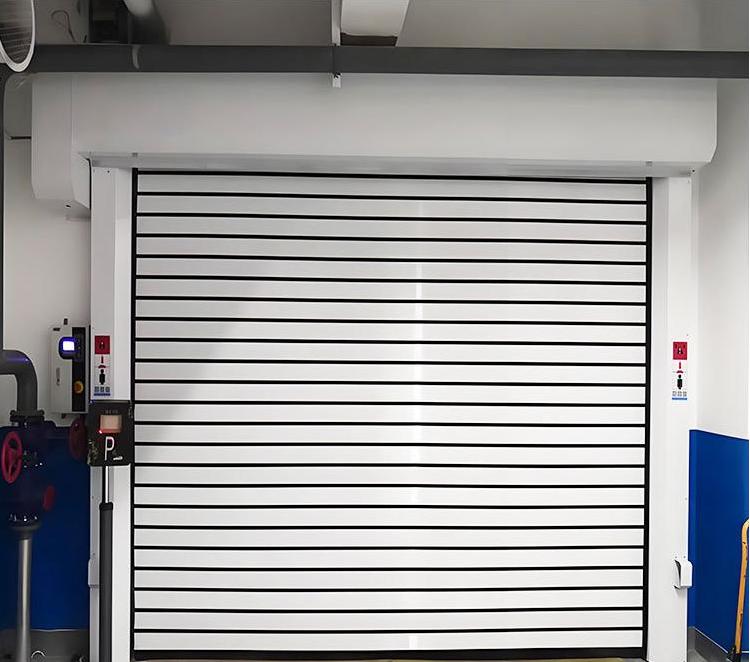 Automatic Stainless Steel Rolling Roll-up Security Garage Doors Windproof Feature Finished Aluminum Roller Shutter Door