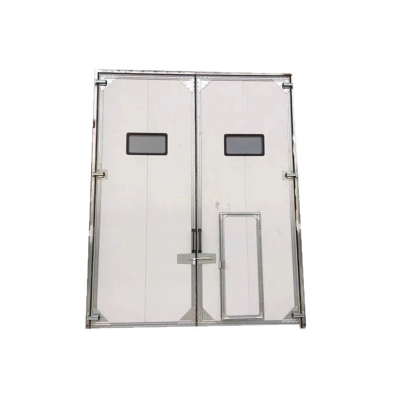 Industrial Double Swing Door with Wicket Door Steel Access Door for Workshop and Logistics Center