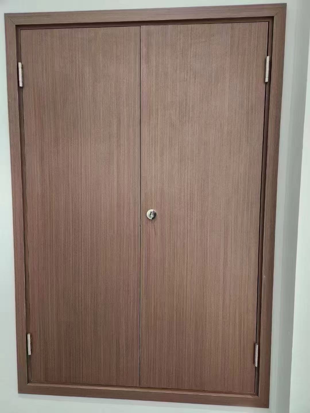 Heavy Duty Steel Plate Fire Door with Wood Grain Thickness Fire Proof &amp; Security Door for Warehouse