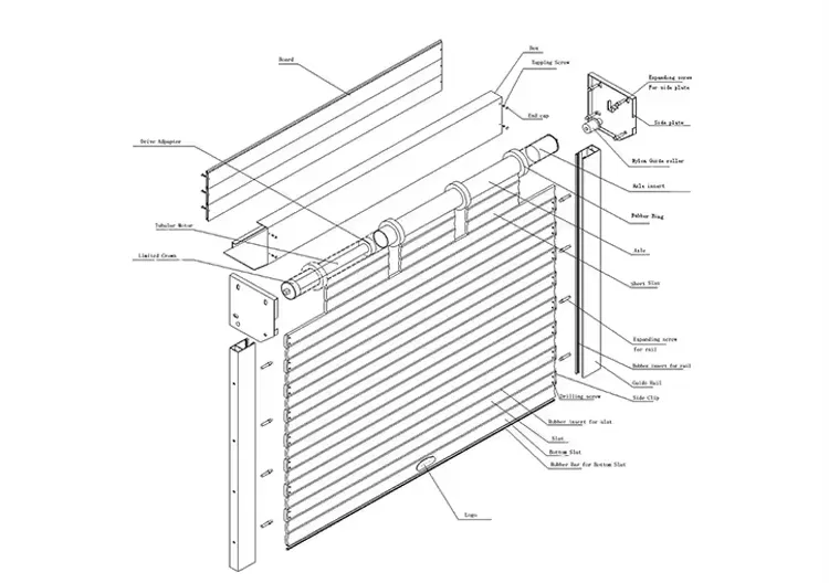 Smart Roller Shutter Door for Garage Automation and Remote Control