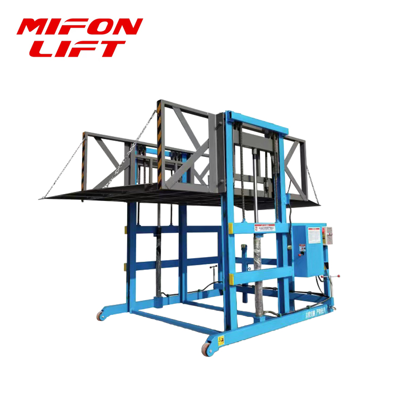 MIFONLIFT 2000kg 3000kg 1.7m Height Mobile Loading Dock Platform Hydraulic Mobile Truck Loading Ramp For Warehouse