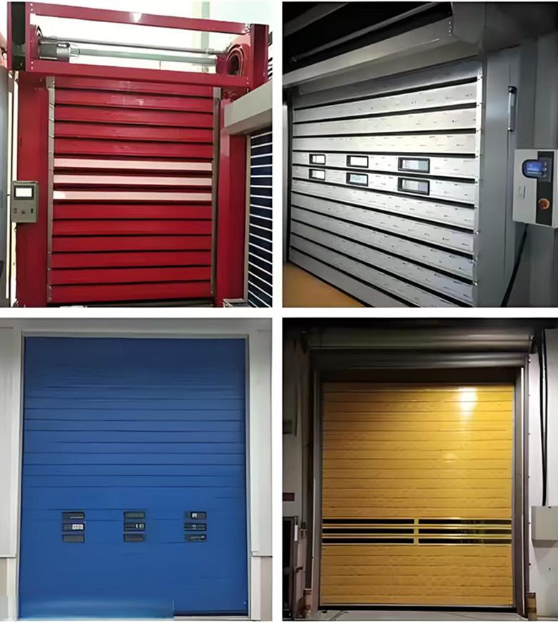 High Quality Industrial Spiral Hard High Speed Door Intelligent Exterior Spiral Fast Door Aluminum Quick Rolling Shutter Door