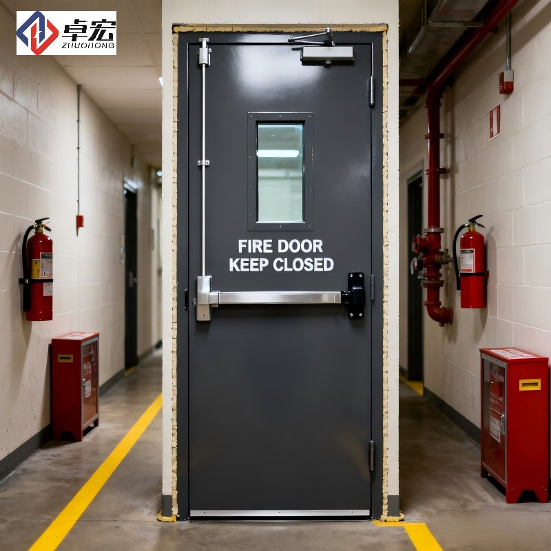 UL Certified Security Door with Push Bar Fire Door for Residential Projects