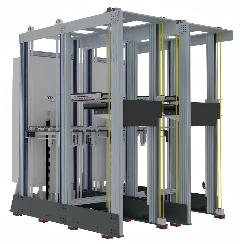 Stylish Dual-Aisle Storage Solution with Smart Adjustable Shelves