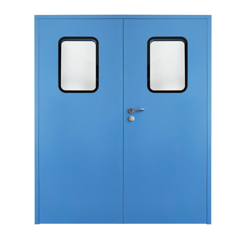 Modern Design Custom Color Aluminum Frame Clean Room Door For Laboratory Pharmaceutical Hospital Use Factory Price Steel