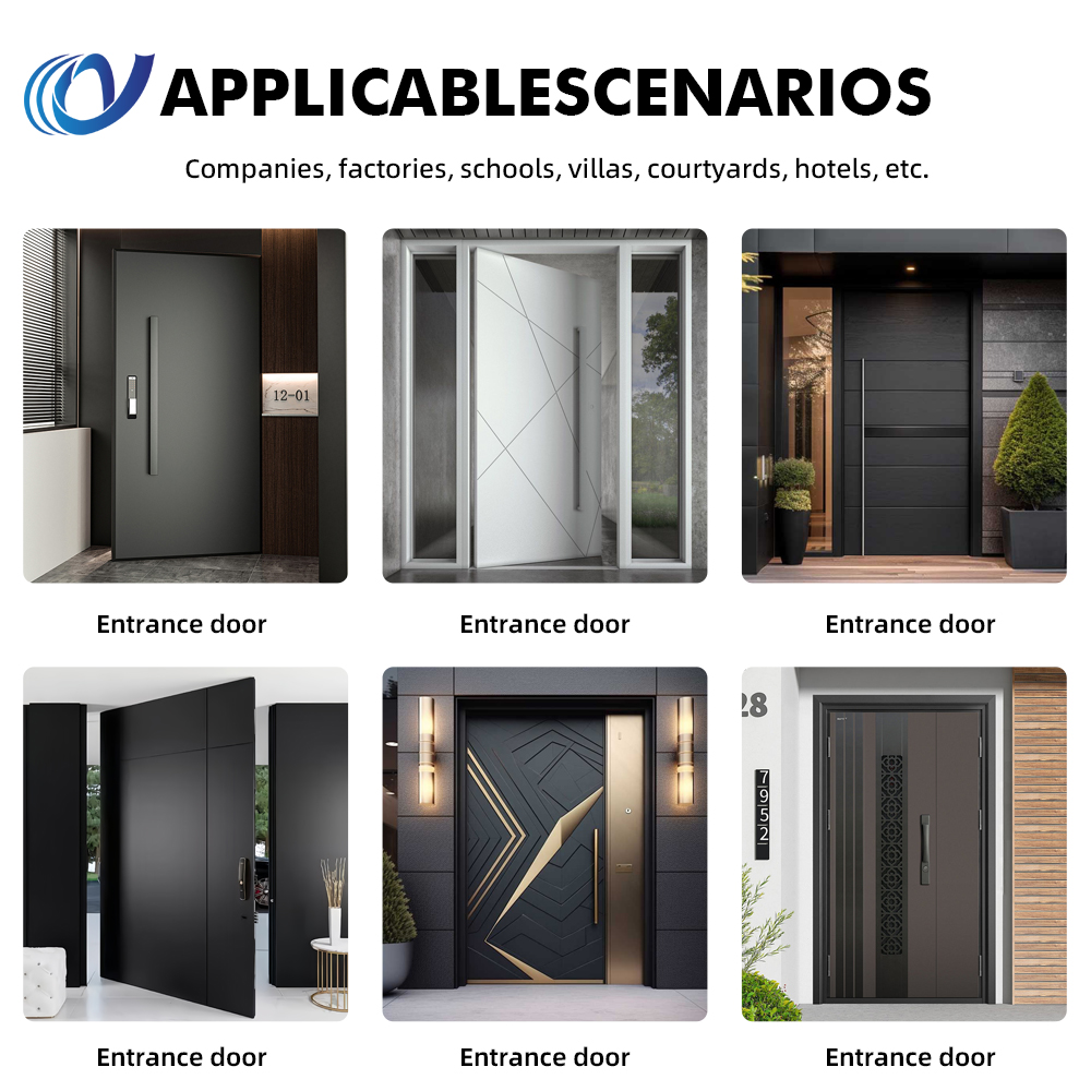 Chinese New Luxury Modern Super Grade Noise Preventive Heat Insulation Fireproof Iron Entrance Security Steel Entry Door