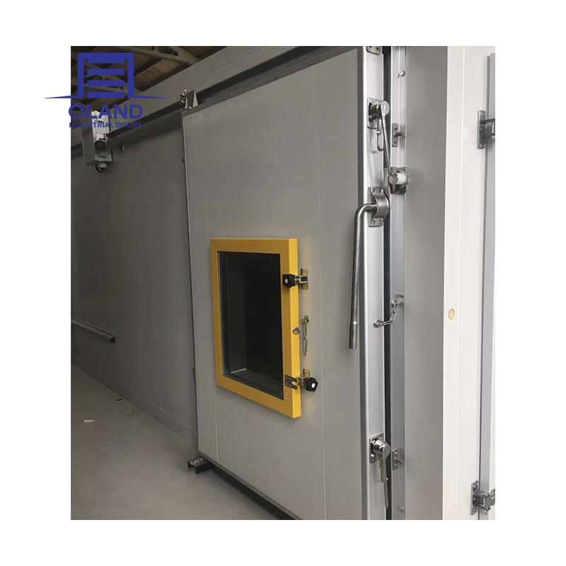 Manufacture Cold Storage Room Energy-Saving Automatic Closing Steel Refrigerator Freezer Door for Cold Chain &amp; Commercial