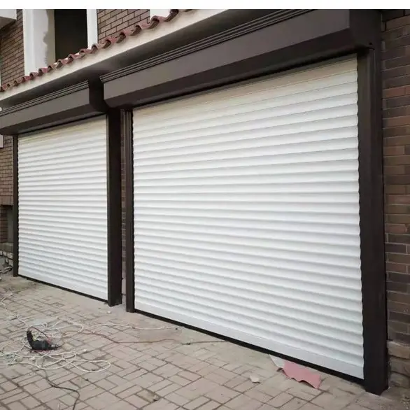 Aluminum Wind Resistant Good Quality Rolling Shutter Garage Door Noiseless Automatic and Manual Garage Door Roller Shutter Door