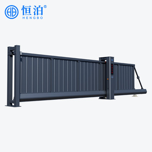 Hengbo Heavy Duty Aluminum Alloy Segment Cantilever Sliding Gate Automatic Gate For Logistics Park Freight Yard
