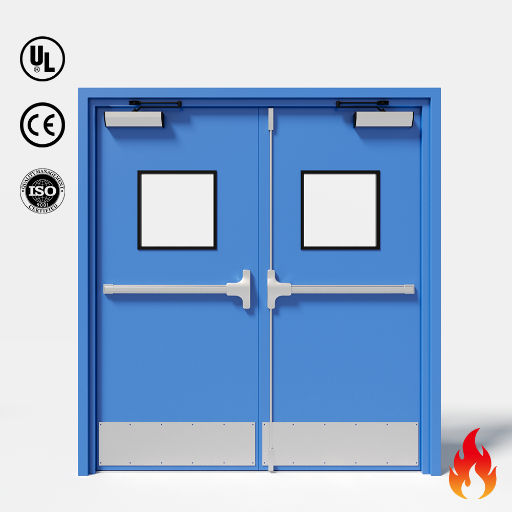 Modern Style Custom Steel Fireproof Door, Fireproof Door 90 Minutes Suitable for Hotel Apartments