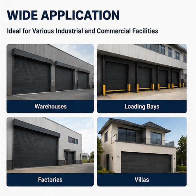 Custom Modern Aluminum Alloy Roller Shutter Door Electric Automatic Rolling Shutter Doors for Residential House Villa Entry