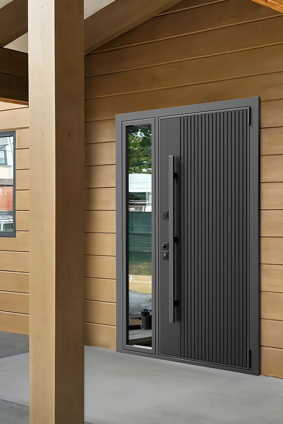 Wholesale Exterior Entrance Entry Other-Doors Metal-Door Metallic Stainless Steel Armored Aluminum Modern Gate Security-Door Composite-Door Residential