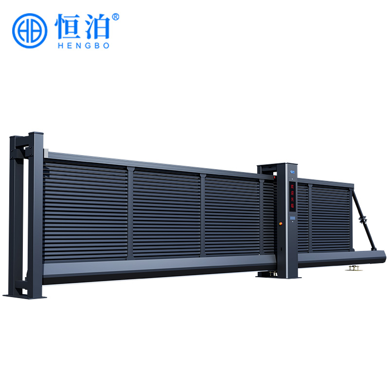 Hengbo Industrial Aluminum Cantilever Sliding Gate Heavy Duty Automatic Security Gate For Factory Industrial Park