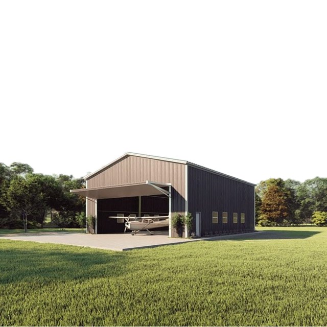 Modern Industrial Light Commercial Steel Insulated Accordion Hangar Door with ASTM Standard Q235/Q345 Steel Construction