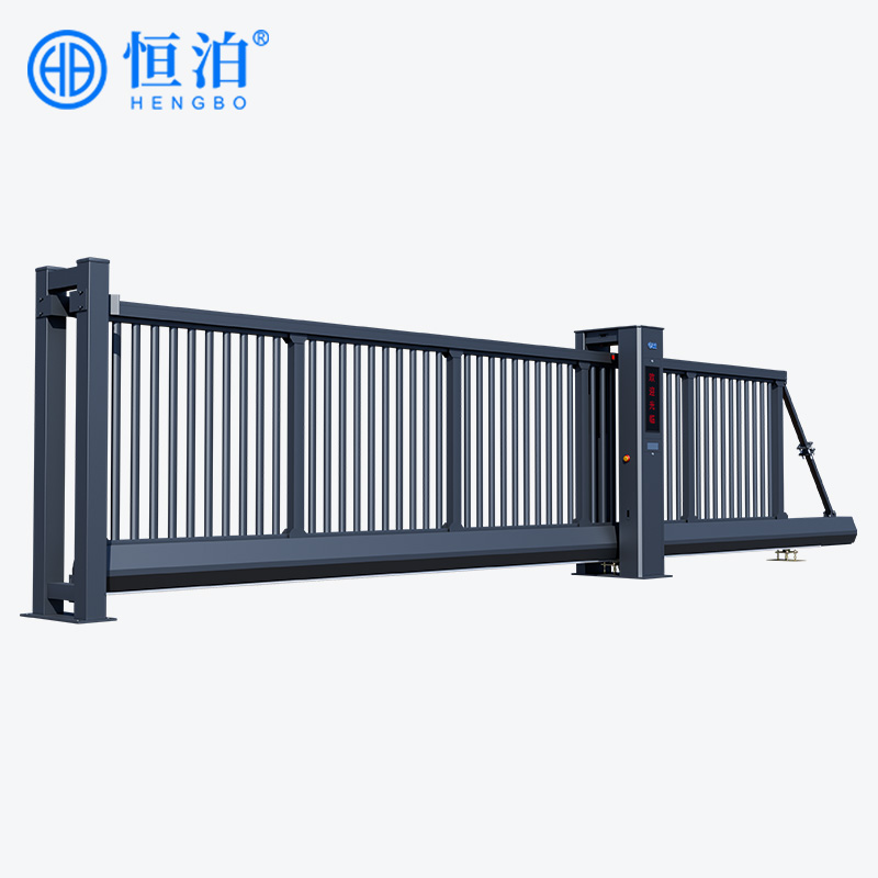 Hengbo Industrial Aluminum Cantilever Sliding Gate Heavy Duty Automatic Security Gate For Factory Industrial Park