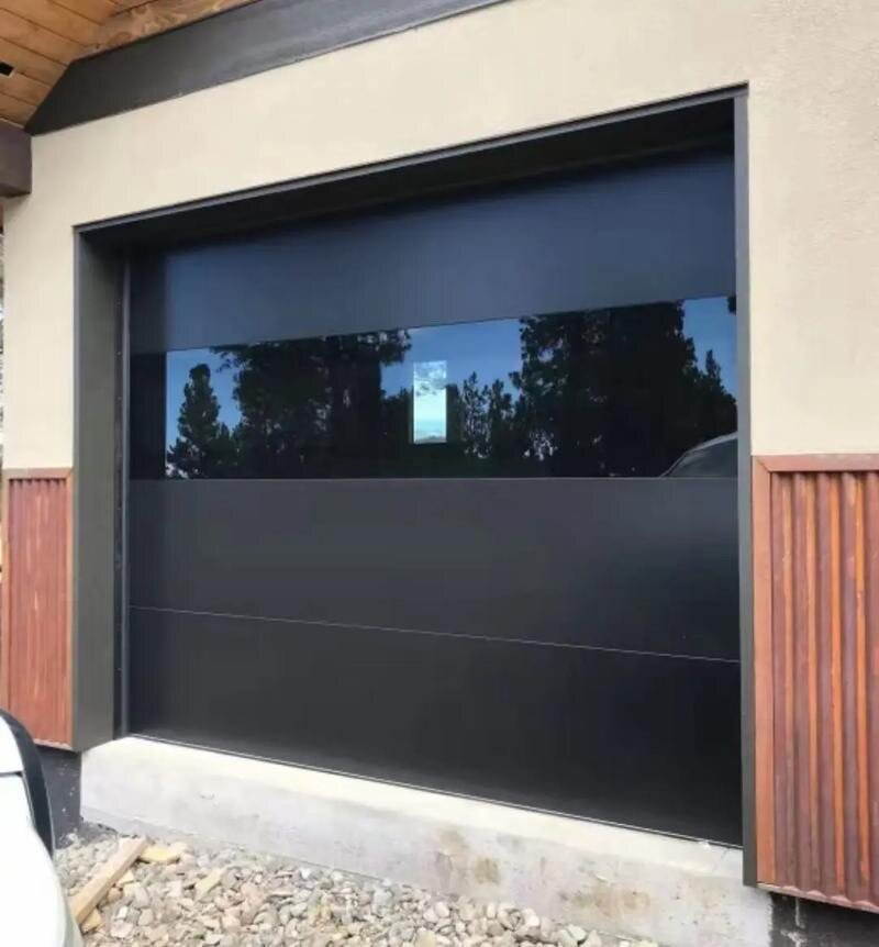 Best Sale Modern White Aluminum Alloy Waterproof Automatic Garage Door Sectional Panel with Remote Control for Villa Apartment