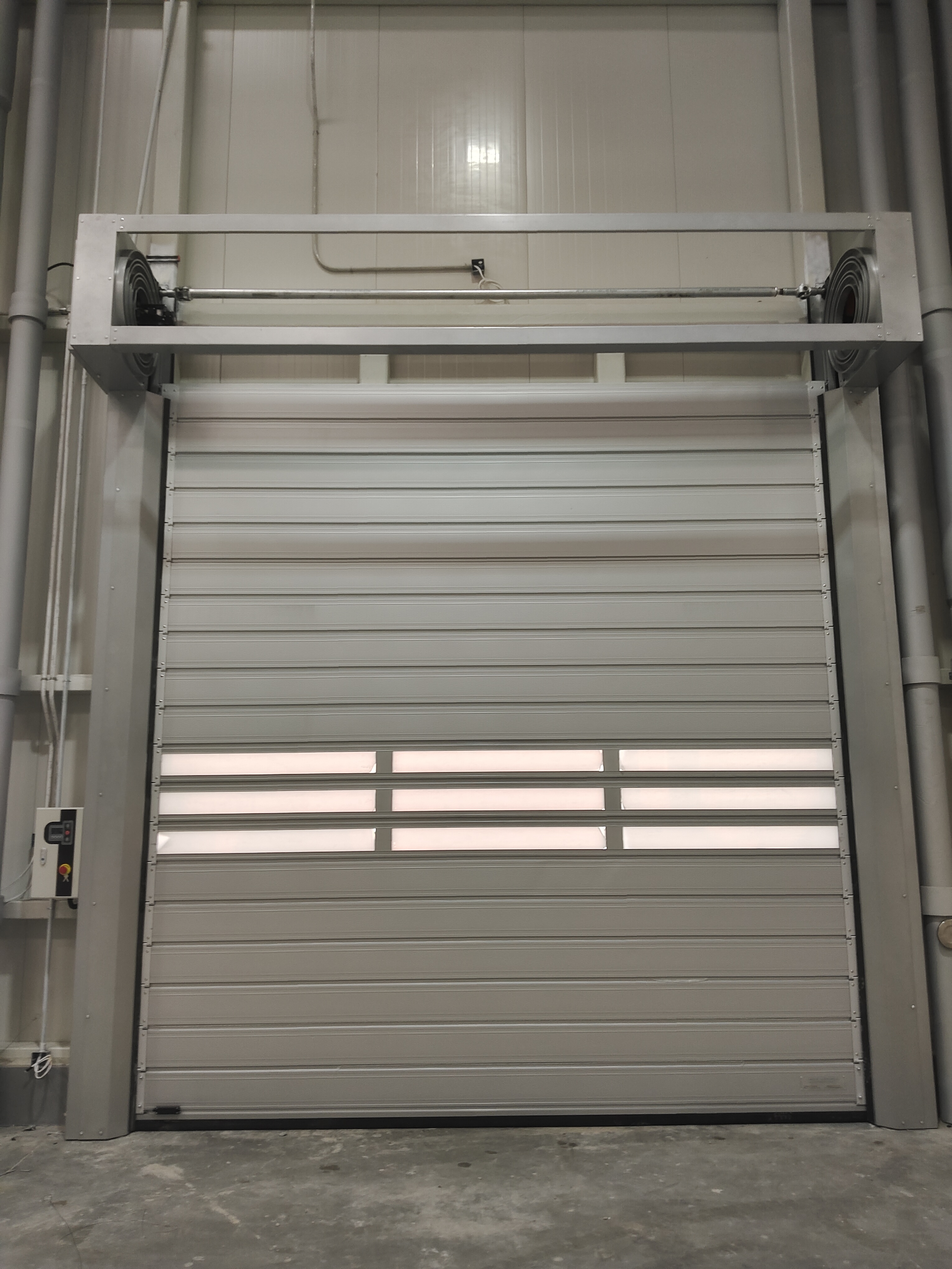 High Quality Industrial Spiral Hard High Speed Door Intelligent Exterior Spiral Fast Door Aluminum Quick Rolling Shutter Door