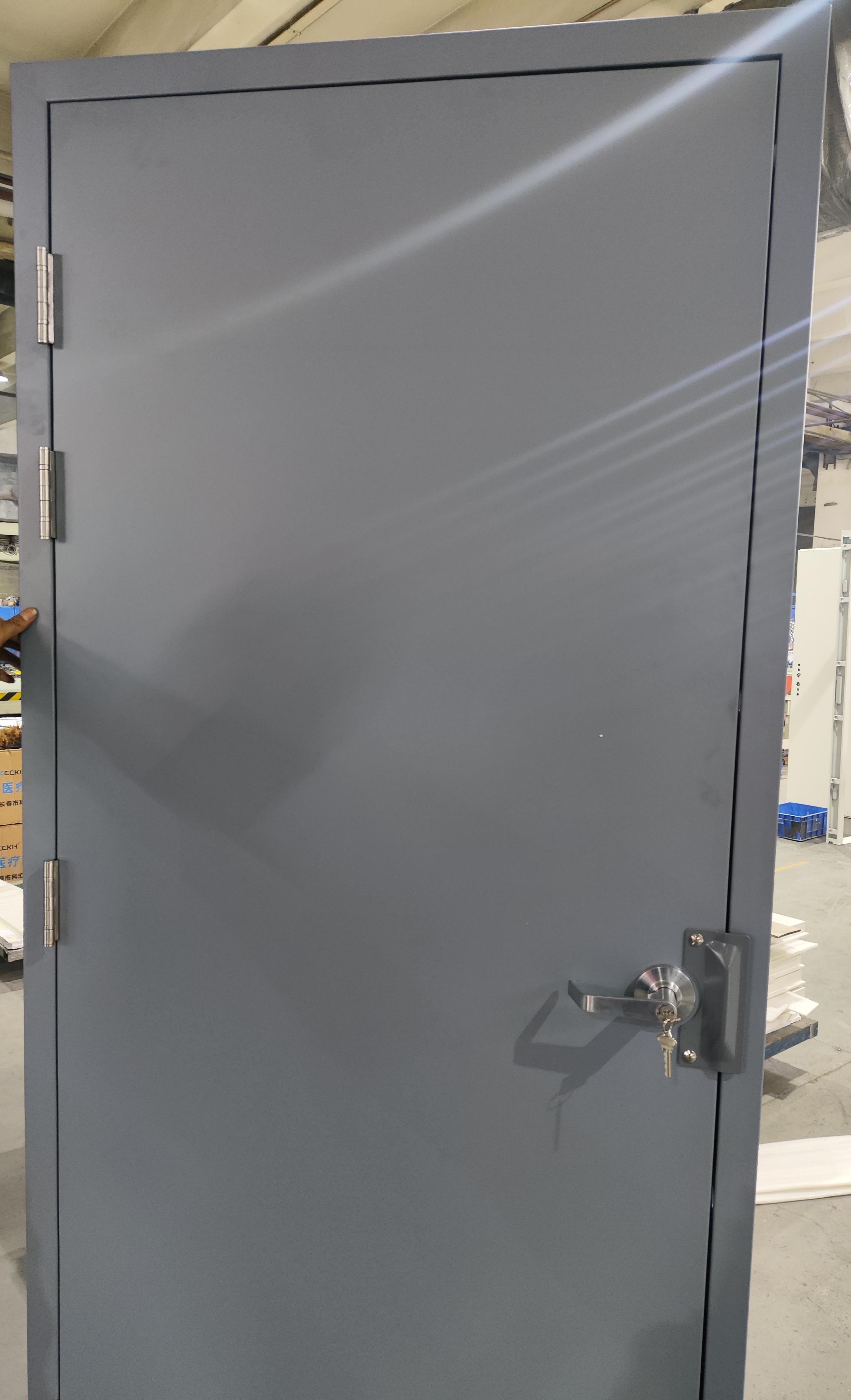 YJC Steel Fire Rated Door Commercial Industrial Fire Safety Door Custom Size UL Certified