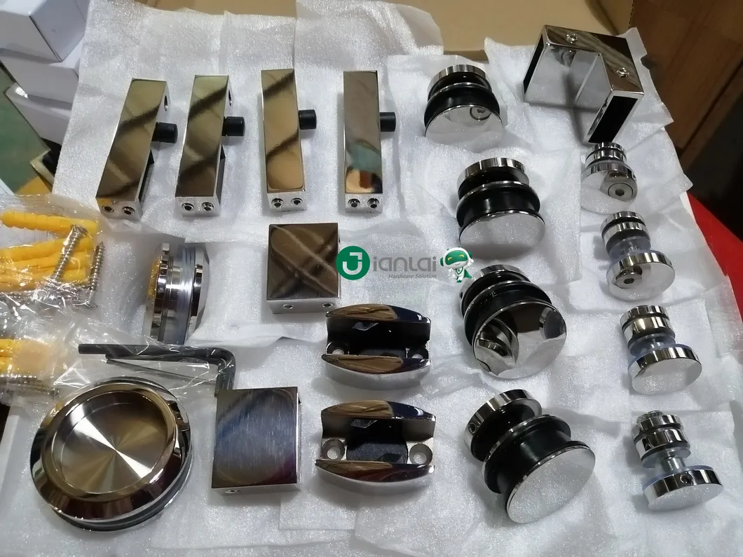 Frameless Shower Door Hardware Stainless Steel Sliding Shower Door System