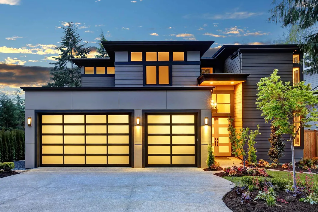 Glass Garage Door Main View