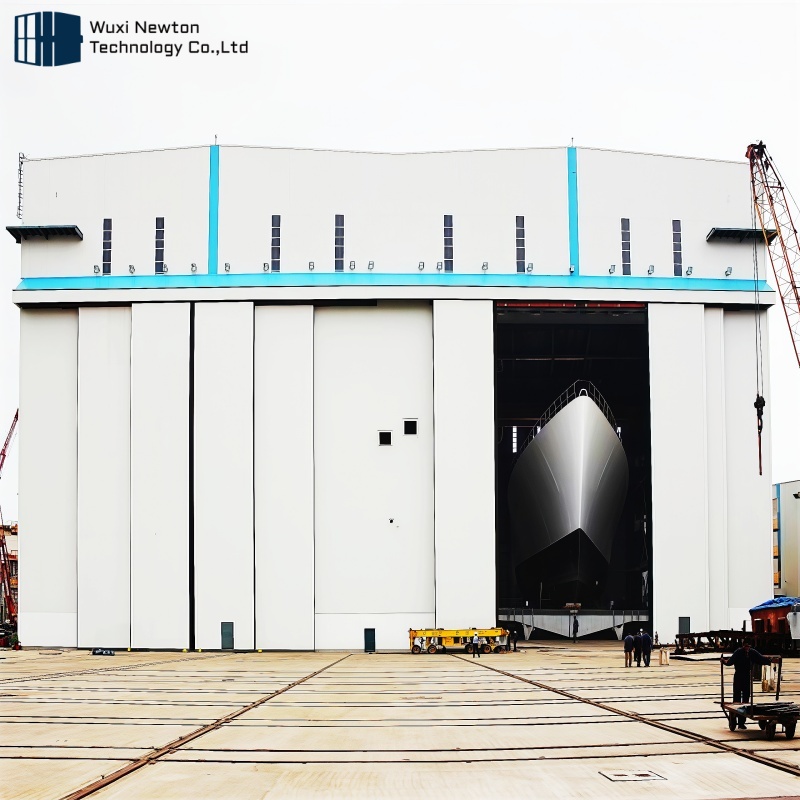 High Quality Safely Soundproof Automatic Hangar Sliding Door Motorised Hangar Door for Civil Airport