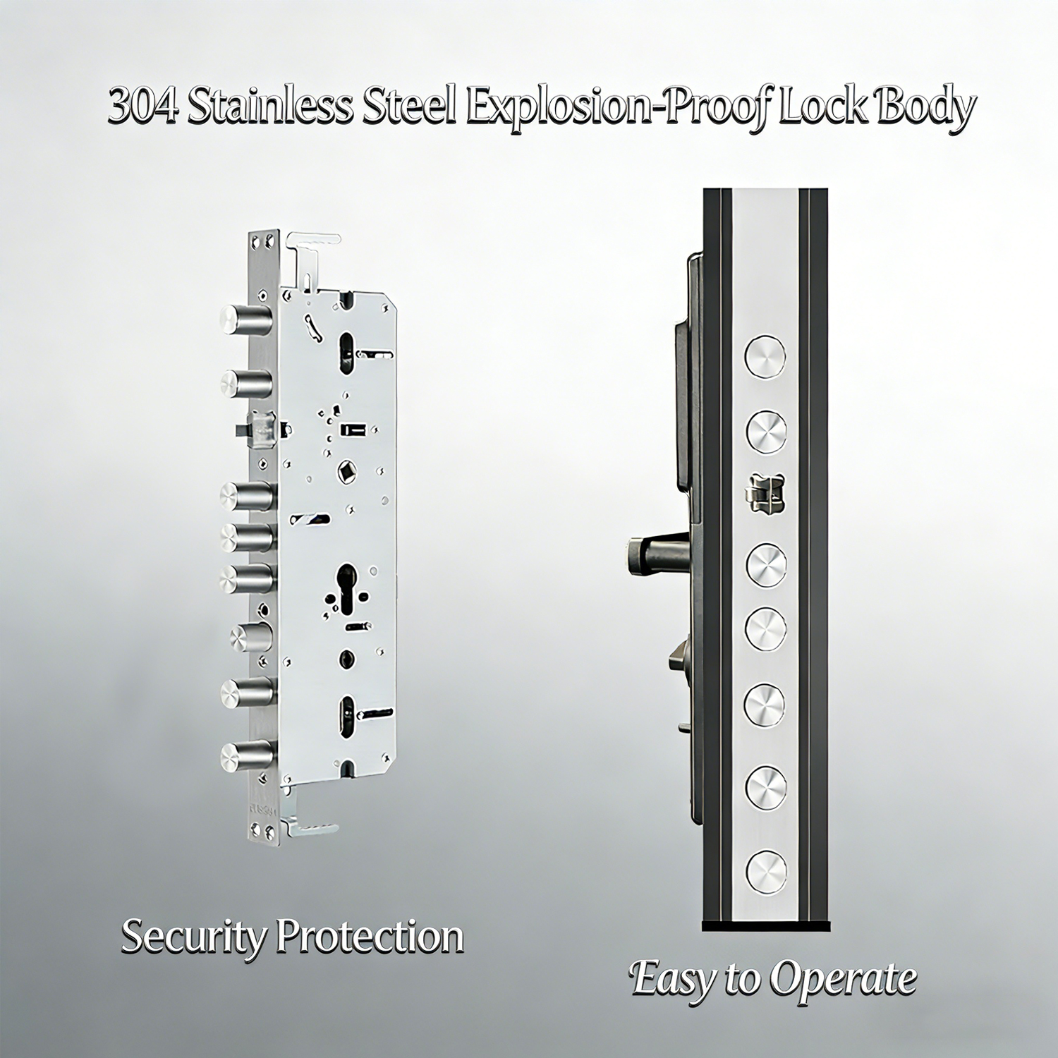Durable all-aluminum entry doors, suitable for high-end main entrances, ideal for safe residential areas and office parks.