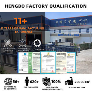 Hengbo Trackless Aluminum Segment Cantilever Sliding Gate Motorized Design for Commercial Building Parking Lot