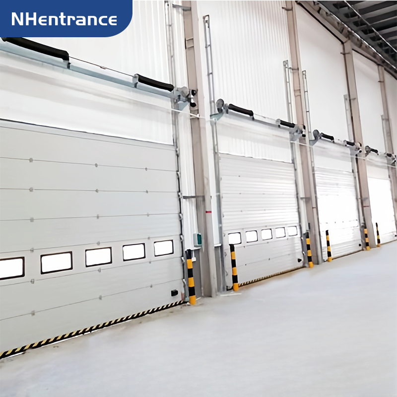 Steel Insulated Sectional Door for Factory and Logistics Center with Torsion Spring System and Smart Automation
