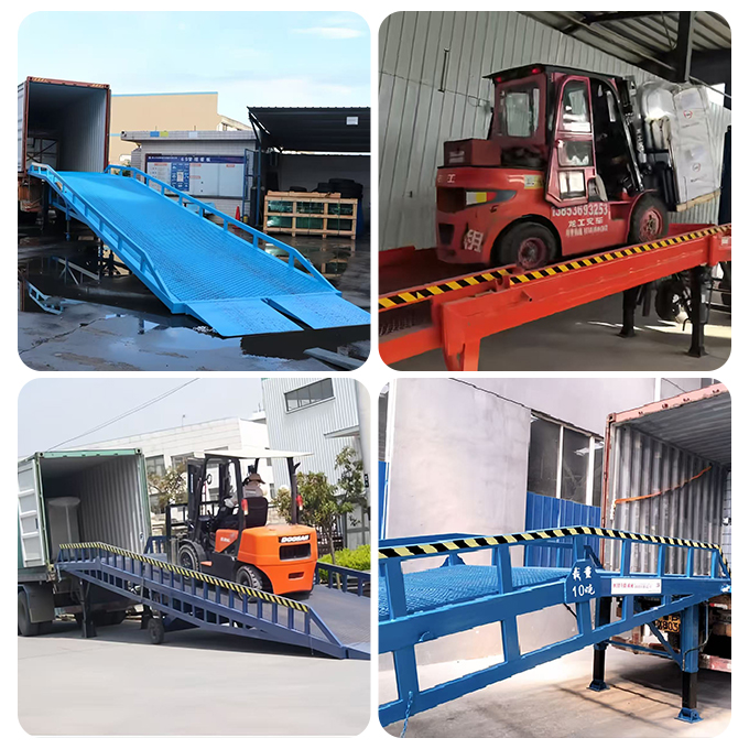 6t 10t 12t 15t Loading and Unloading Mobile Container Load Ramp Shipping Mobile Dock Leveler