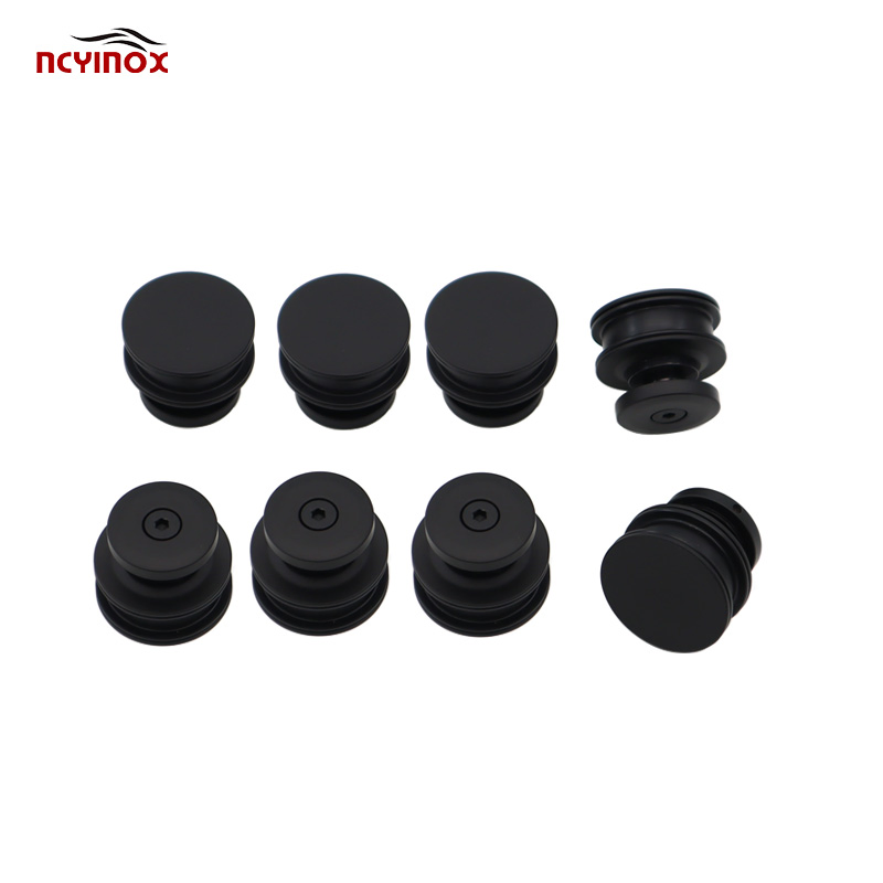 Matte Black Stainless Steel Deluxe 180 Degree 8 Rollers Two Door Bypass Sliding Shower Door System