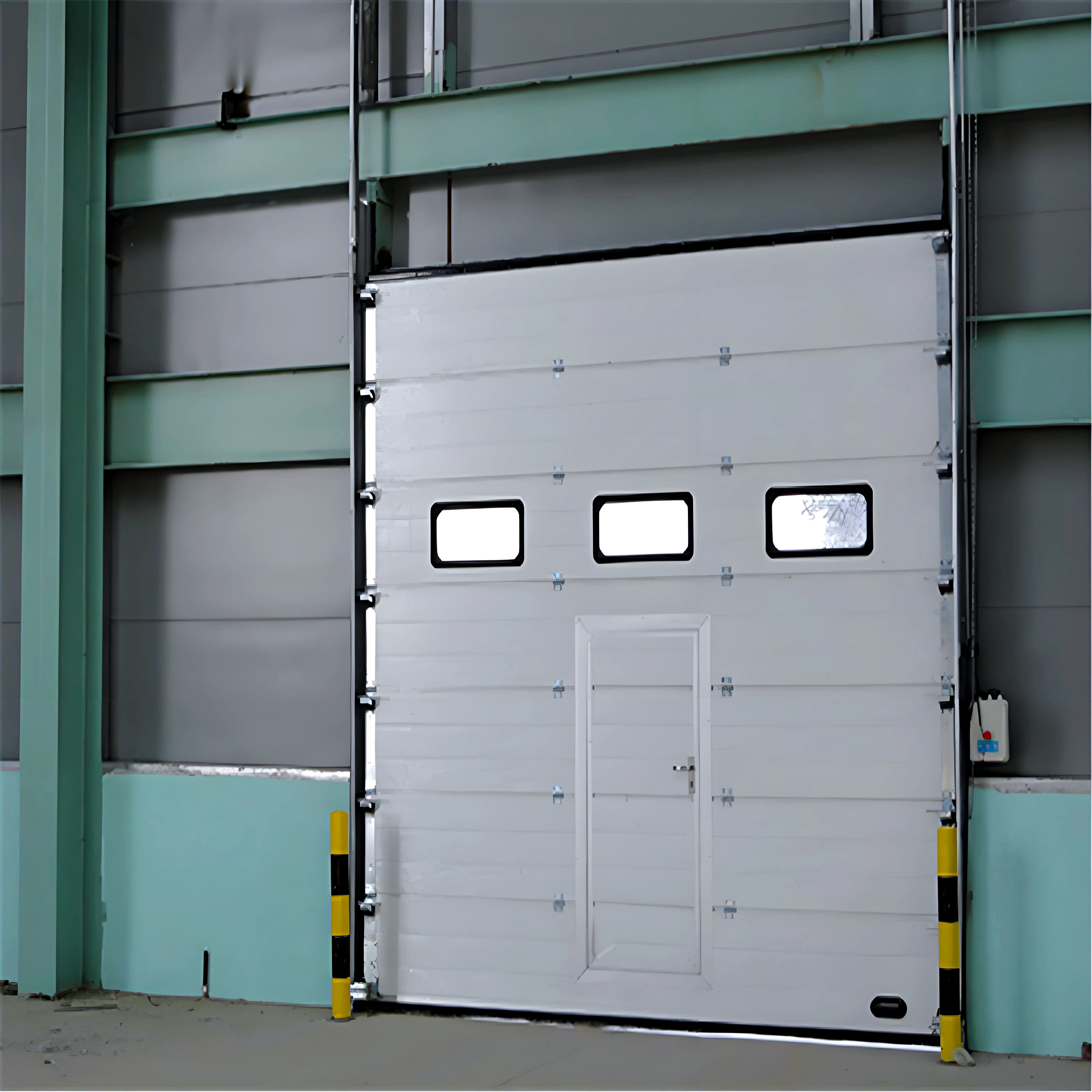 Insulated &amp; Secure Stainless Steel TSM Sectional Warehouse Overhead Door Solution | CE Certified Robust &amp; 2-Year Warranty