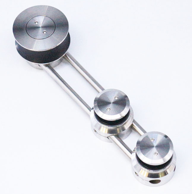 Frameless Stainless Steel Sliding Glass Door Accessories Hardware Sliding Door Systems