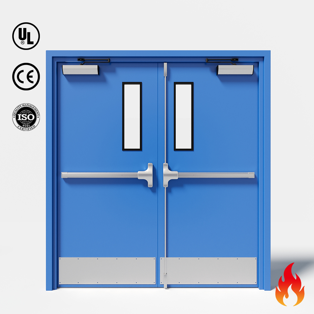 Modern Style Custom Steel Fireproof Door, Fireproof Door 90 Minutes Suitable for Hotel Apartments