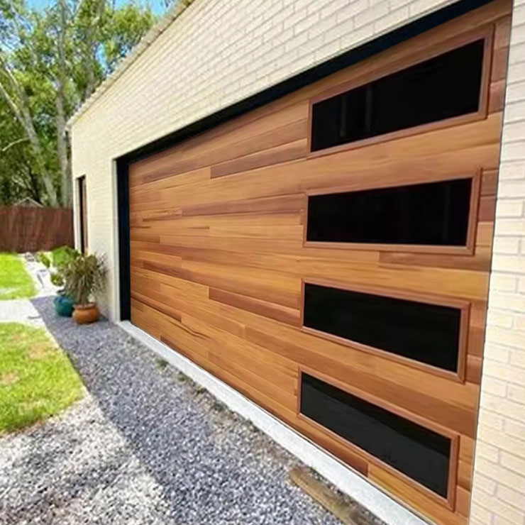 Factory Produce Garage Door Automatic Sectional Accordion Garage Doors With Pedestrian Door