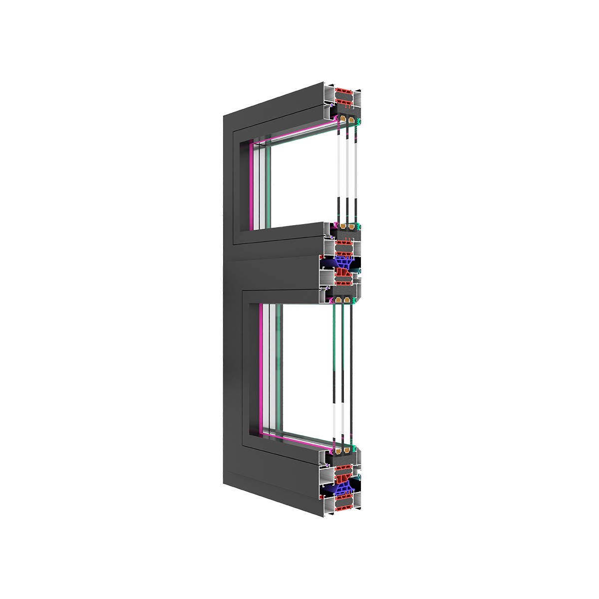 JD Standard Thermal Break Double Tempered Low-E Glass Aluminum Alloy Casement Windows Folding Screen Windproof Energy Star