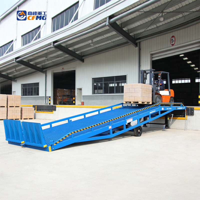 CFMG 6ton-20ton Customized Hydraulic Container Unloading Equipment Forklift Container Mobile Loading Dock Ramps